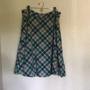 Plaid Swing Skirt by Rock Steady